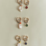 Boucles d'oreilles Palermo (Rouge + Rose)