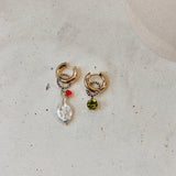 Boucles d'oreilles Palermo (Vert + Orange)