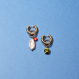 Boucles d'oreilles Palermo (Vert + Orange)
