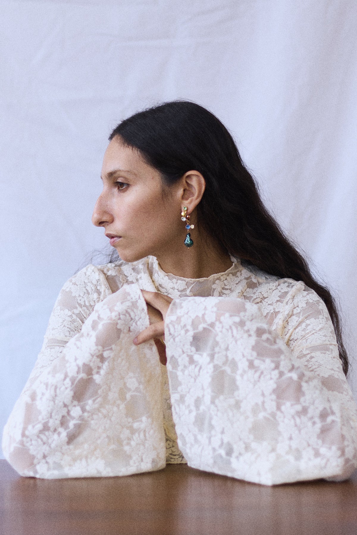 Stromboli earrings in Night