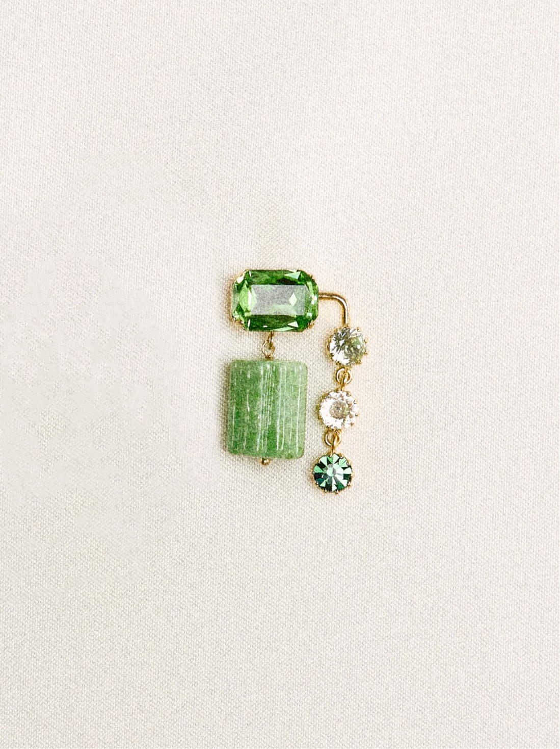 Boucles d'oreilles Aglaé en Pistache