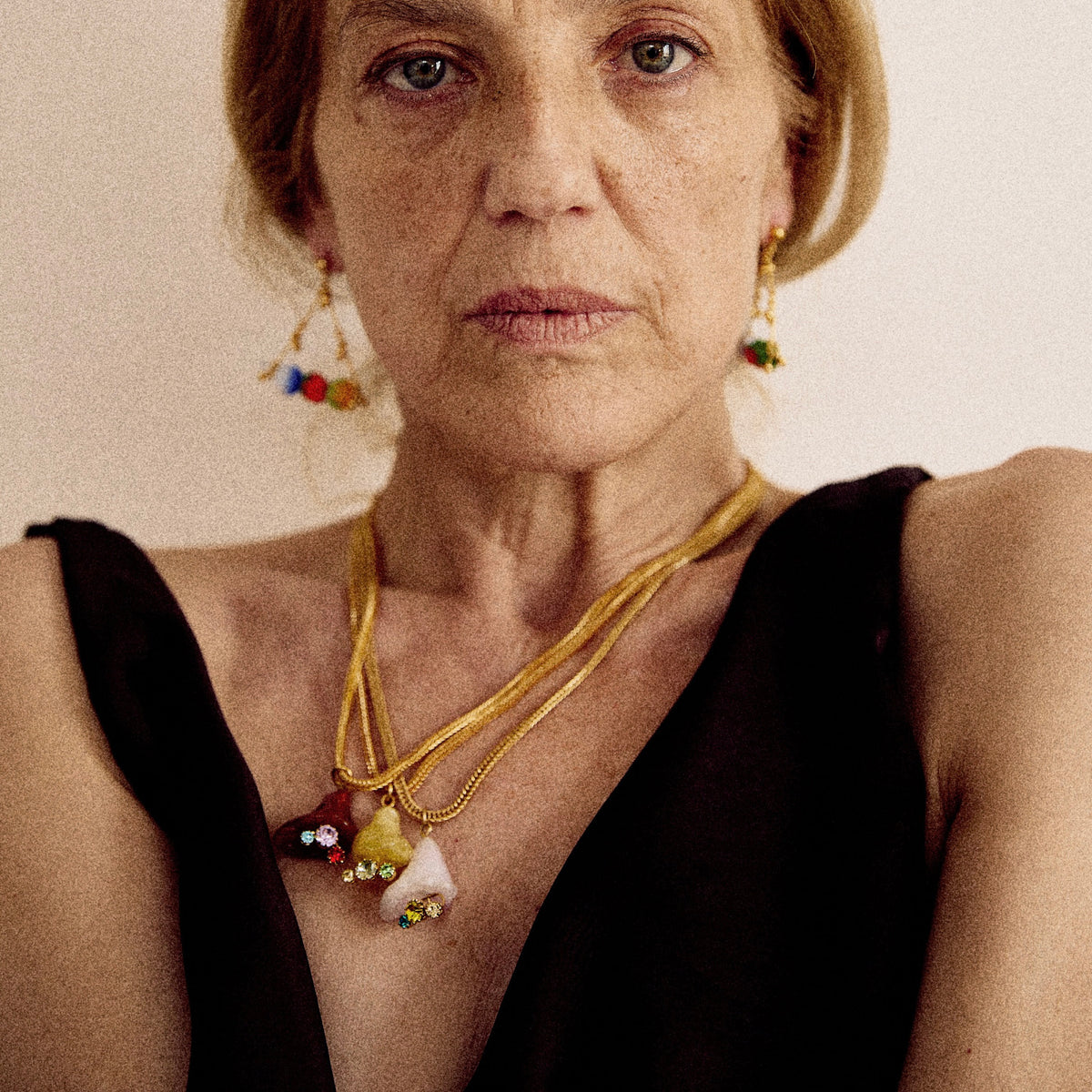 Mercure necklace in Brown