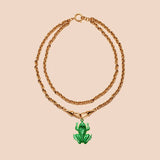 Collier des Amants (Vase rouge + Strass)
