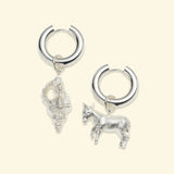Boucles d’oreilles Failaka Argent