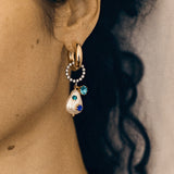 Boucles d'oreilles Sissi Palermo (Bleu)