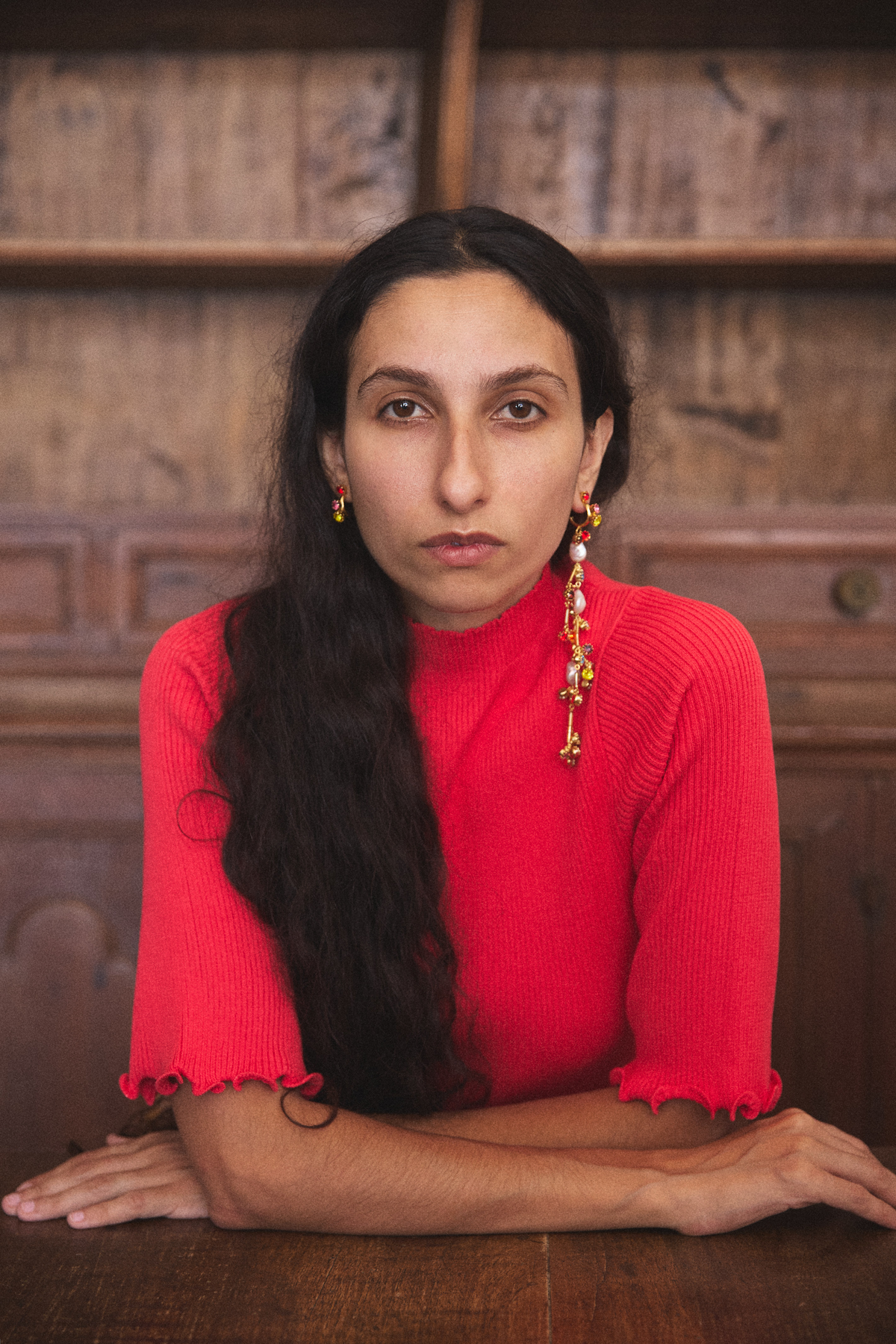 Stromboli long earrings