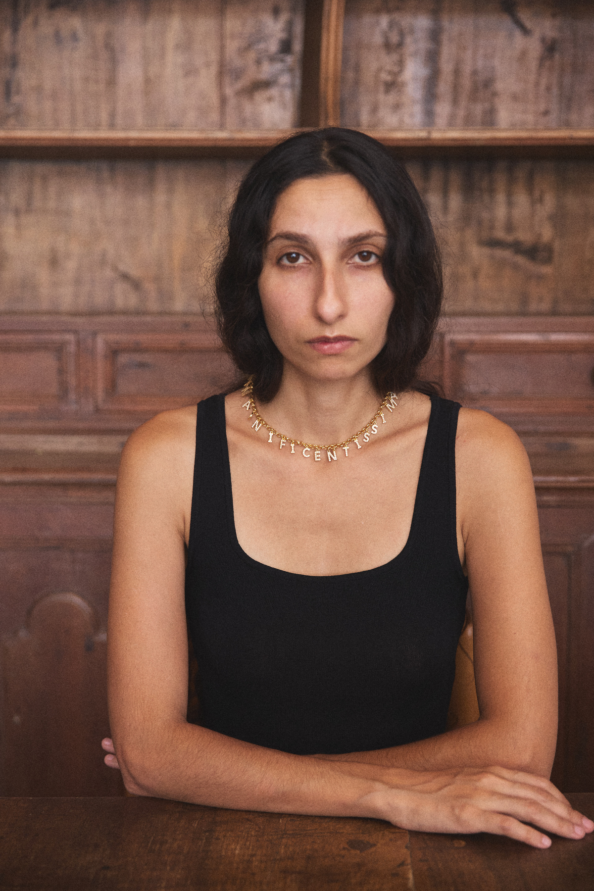 Strassed Weird Words necklace