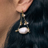 Gallipoli earrings Pearl Strass