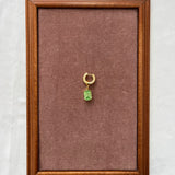 Lovers earring Green Strass