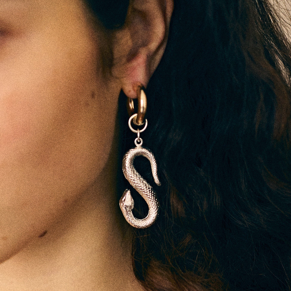 Lovers earring with Snake