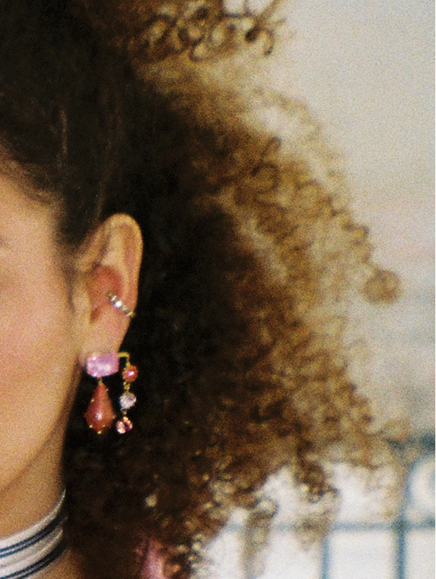 Aglaé earrings in Pink