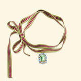 Collier Rebecca Olive (ruban)