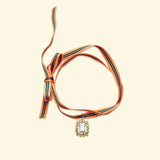 Collier Rebecca Blanc (ruban)