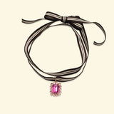 Collier Rebecca Mulberry (ruban)