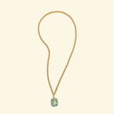 Rebecca necklace Olive chain