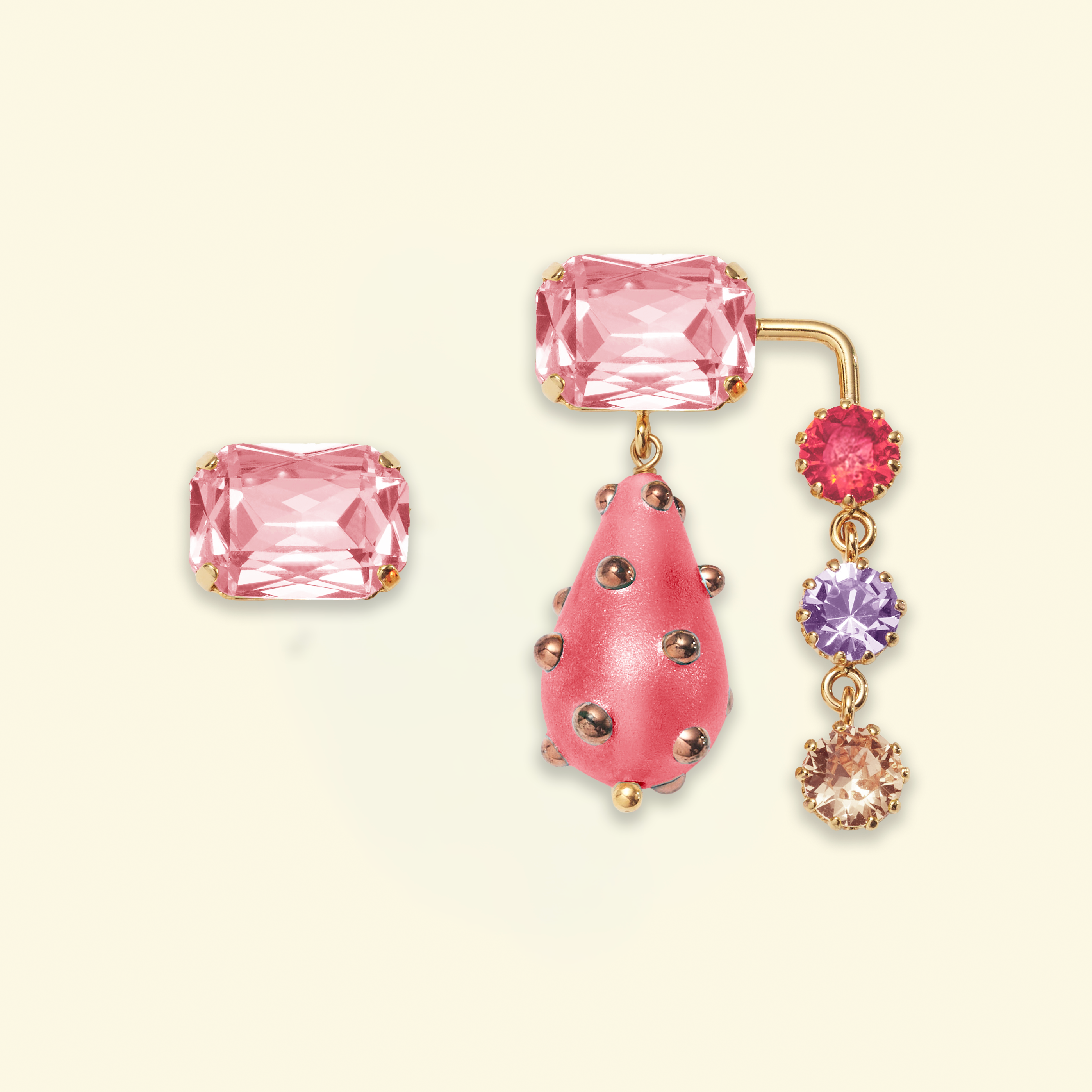 Aglaé earring Pink