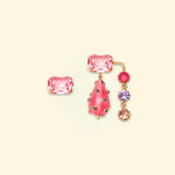Boucle d'oreille Aglaé Rouge