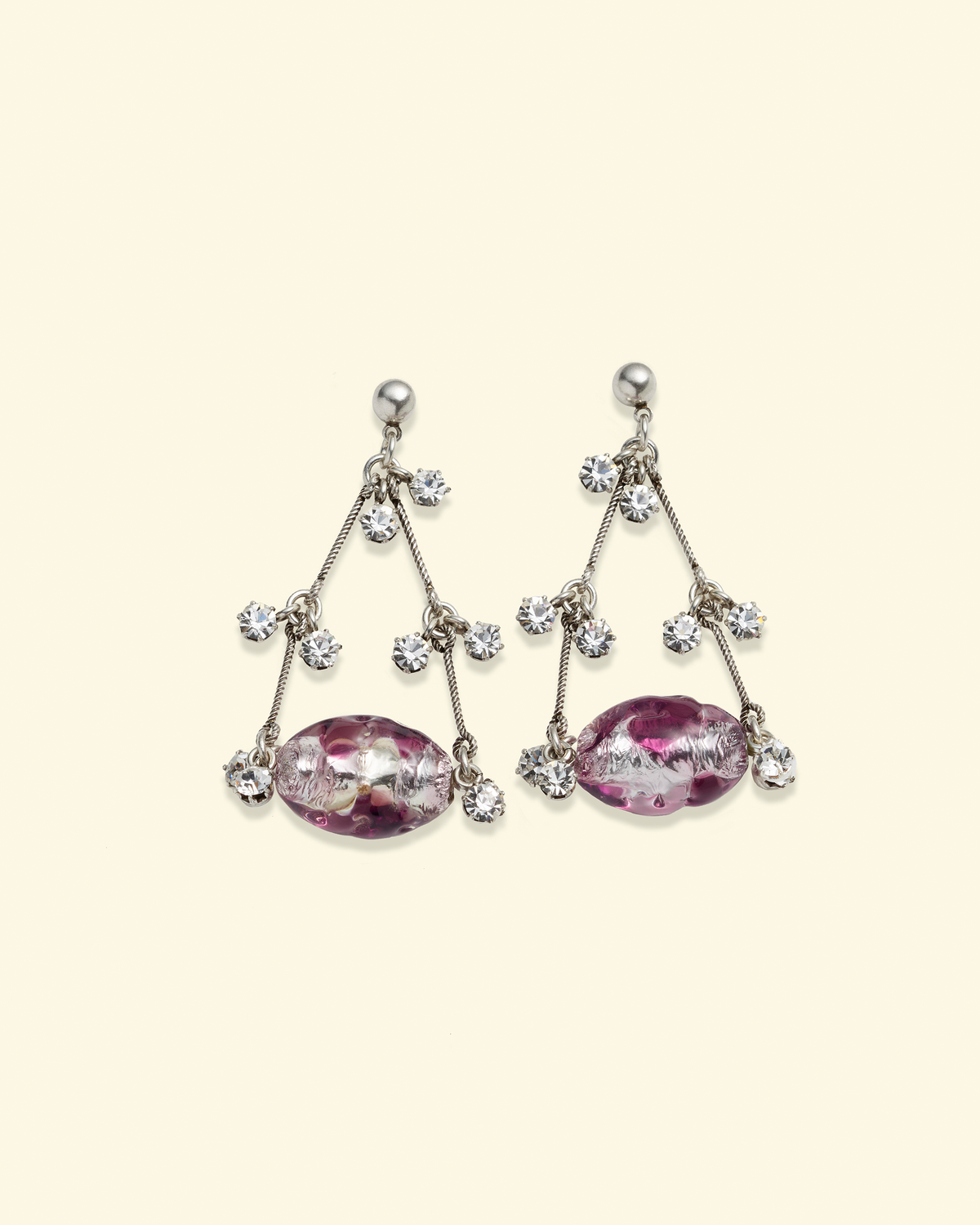 Gallipoli earrings in Silver/Strass