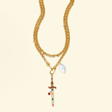 Lovers necklace Sword + Pearl