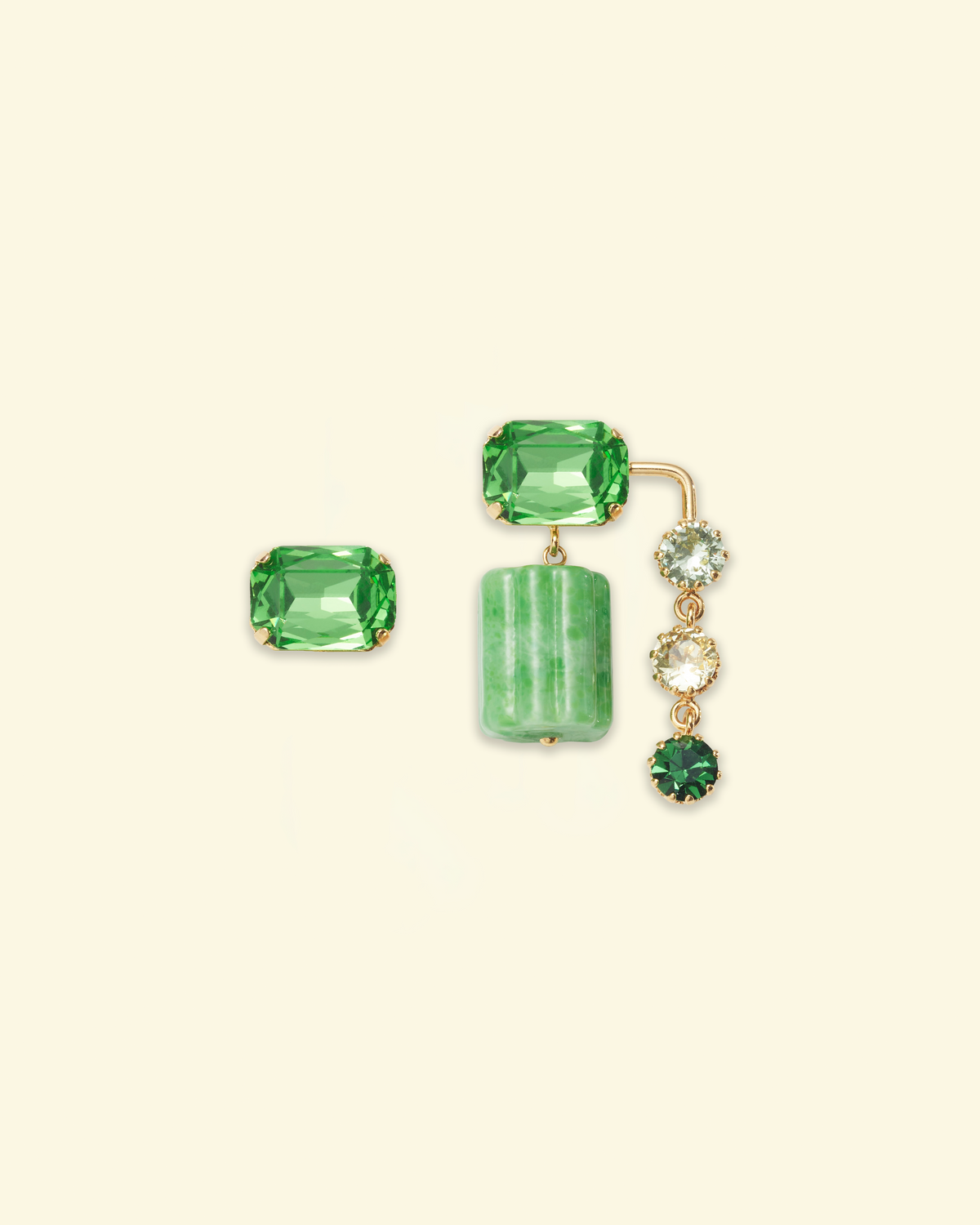 Aglaé earrings in Pistachio