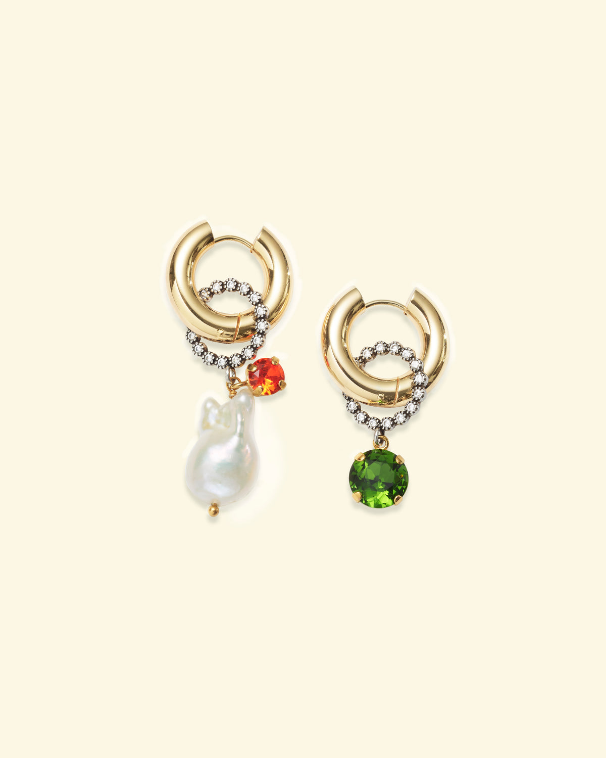 Palermo earrings in Green