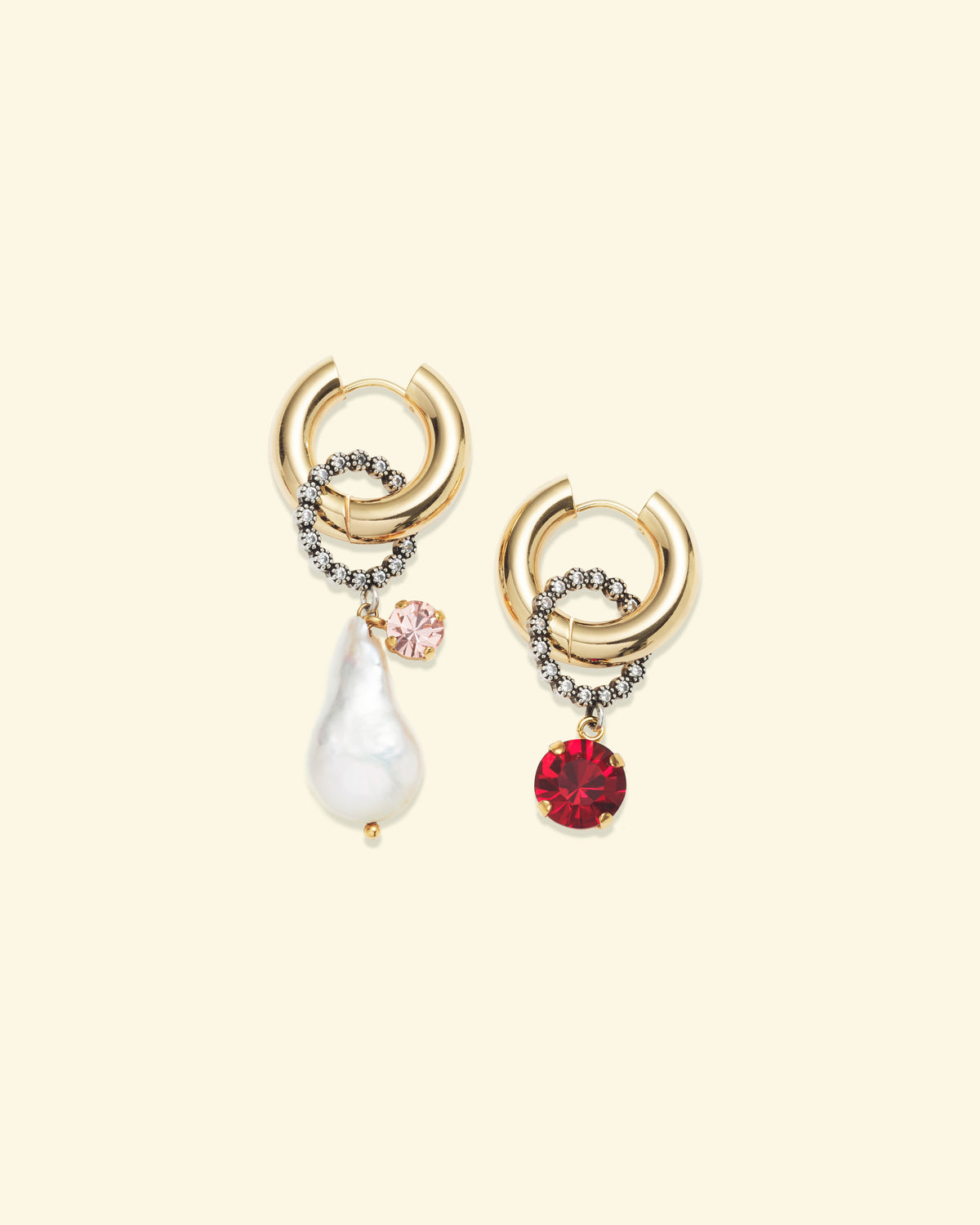 Palermo earrings in Red