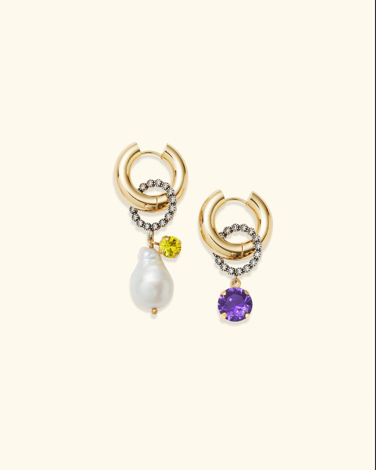 Palermo earrings in Purple