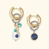 Boucles d'oreilles Sissi Palermo (Bleu)