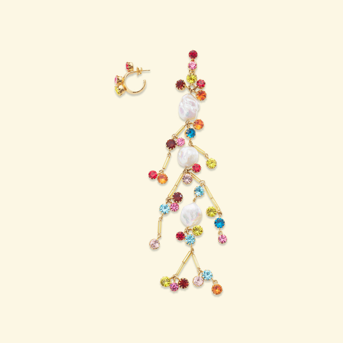 Stromboli long earrings