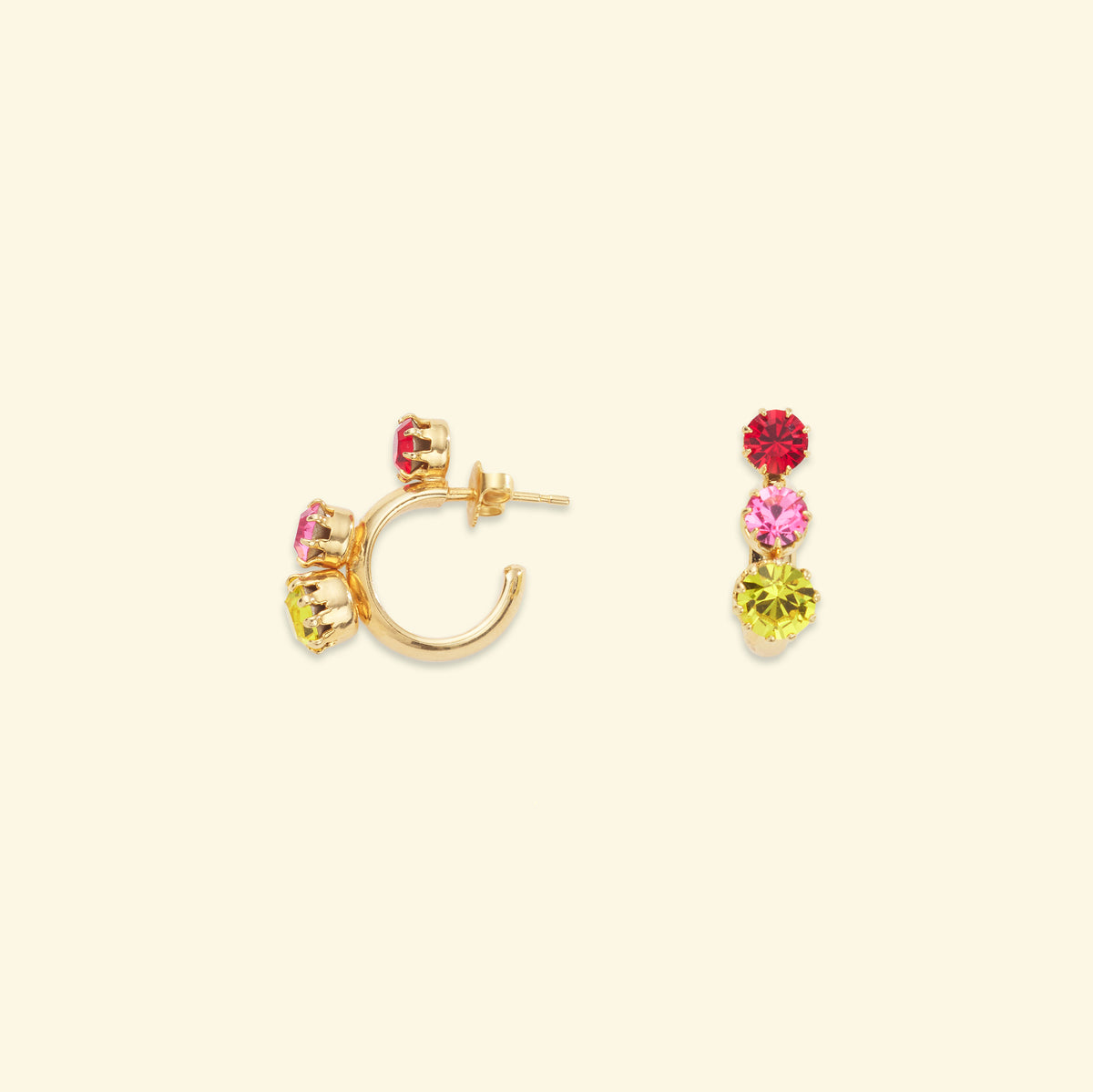 Stromboli hoop earrings