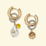 Boucles d'oreilles Sissi Palermo (Jaune)