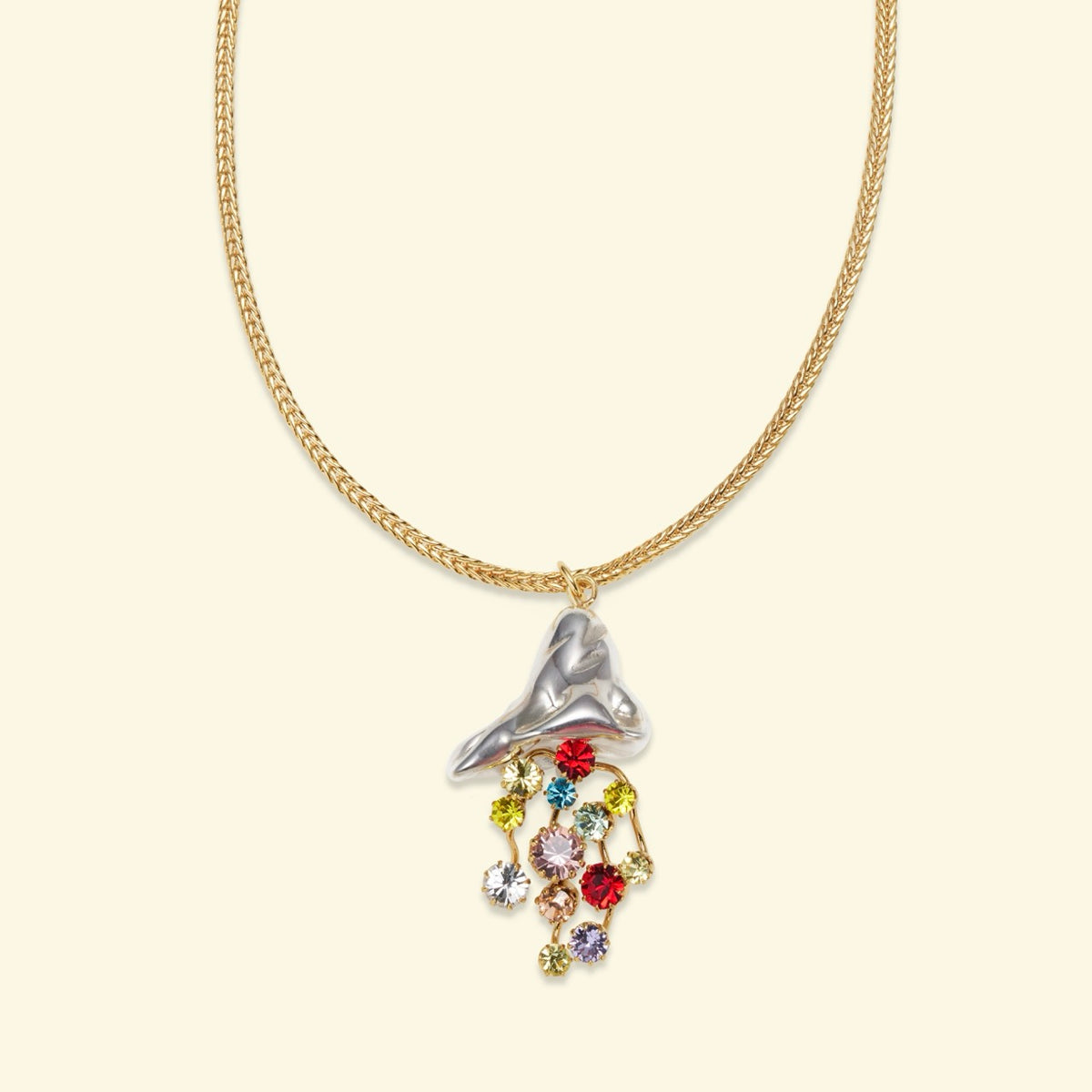Mercure necklace in silver