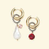 Palermo earrings Red + Rose