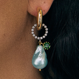 Palermo earrings Sky + Green