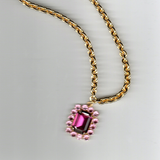 Rebecca necklace Mulberry chain