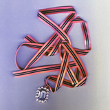 Rebecca necklace White ribbon