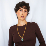 Rebecca necklace Olive chain