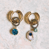 Boucles d'oreilles Sissi Palermo (Bleu)