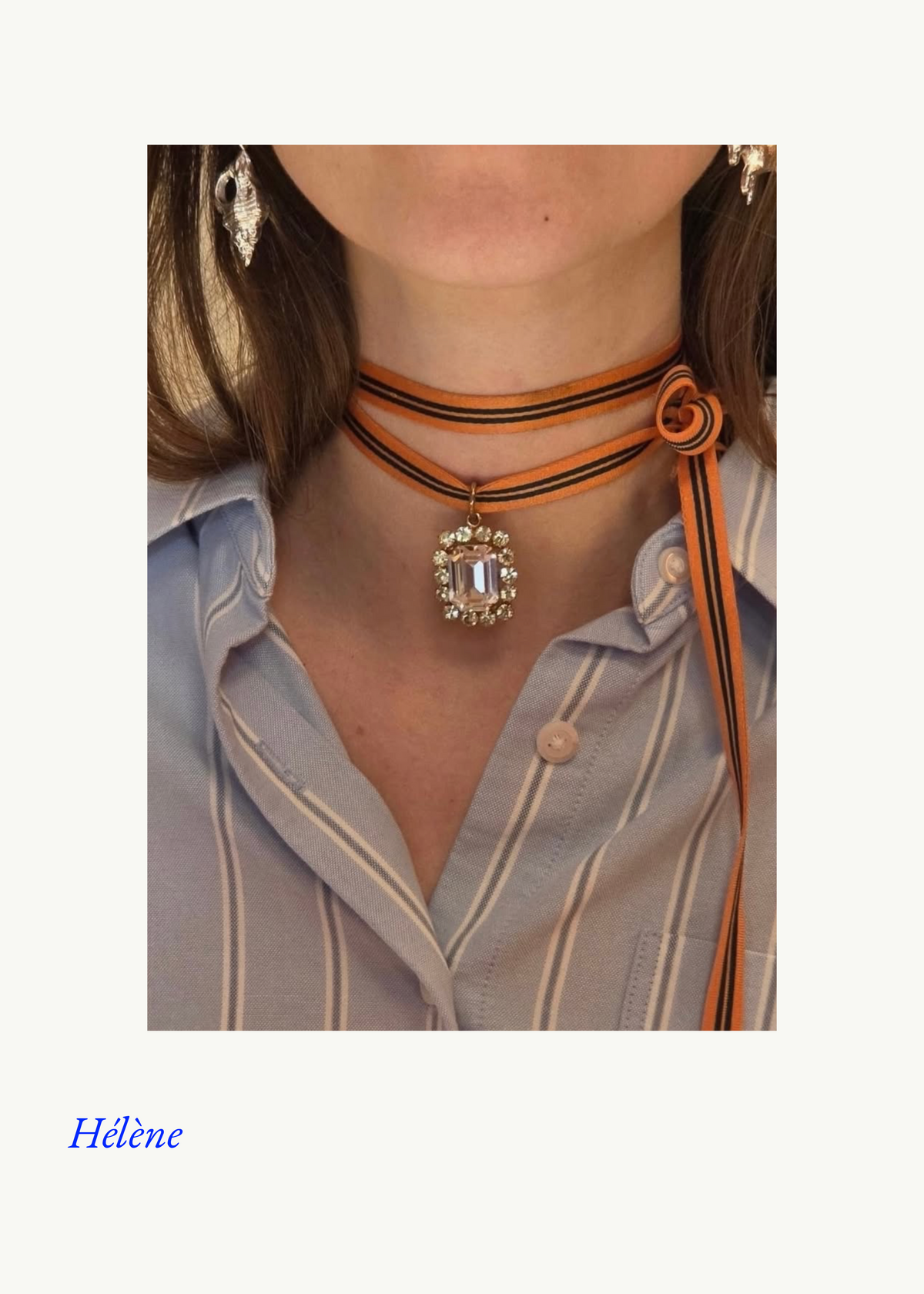 Rebecca necklace in White