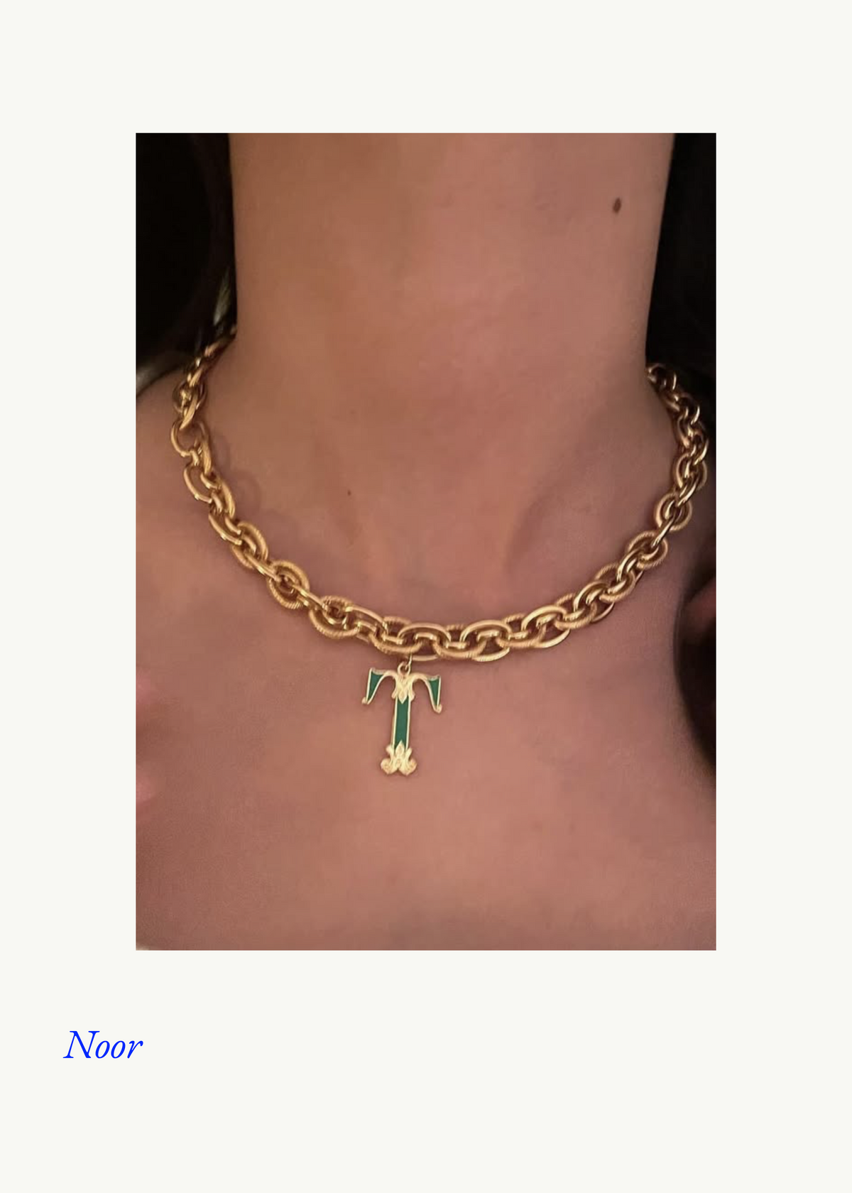 Bright Words necklace with 1 letter