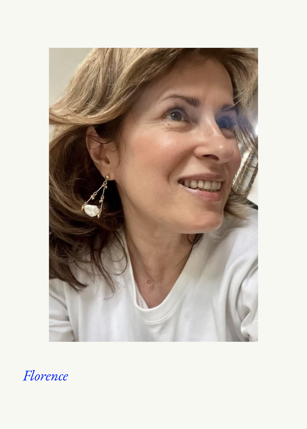 Gallipoli earrings in Pearl