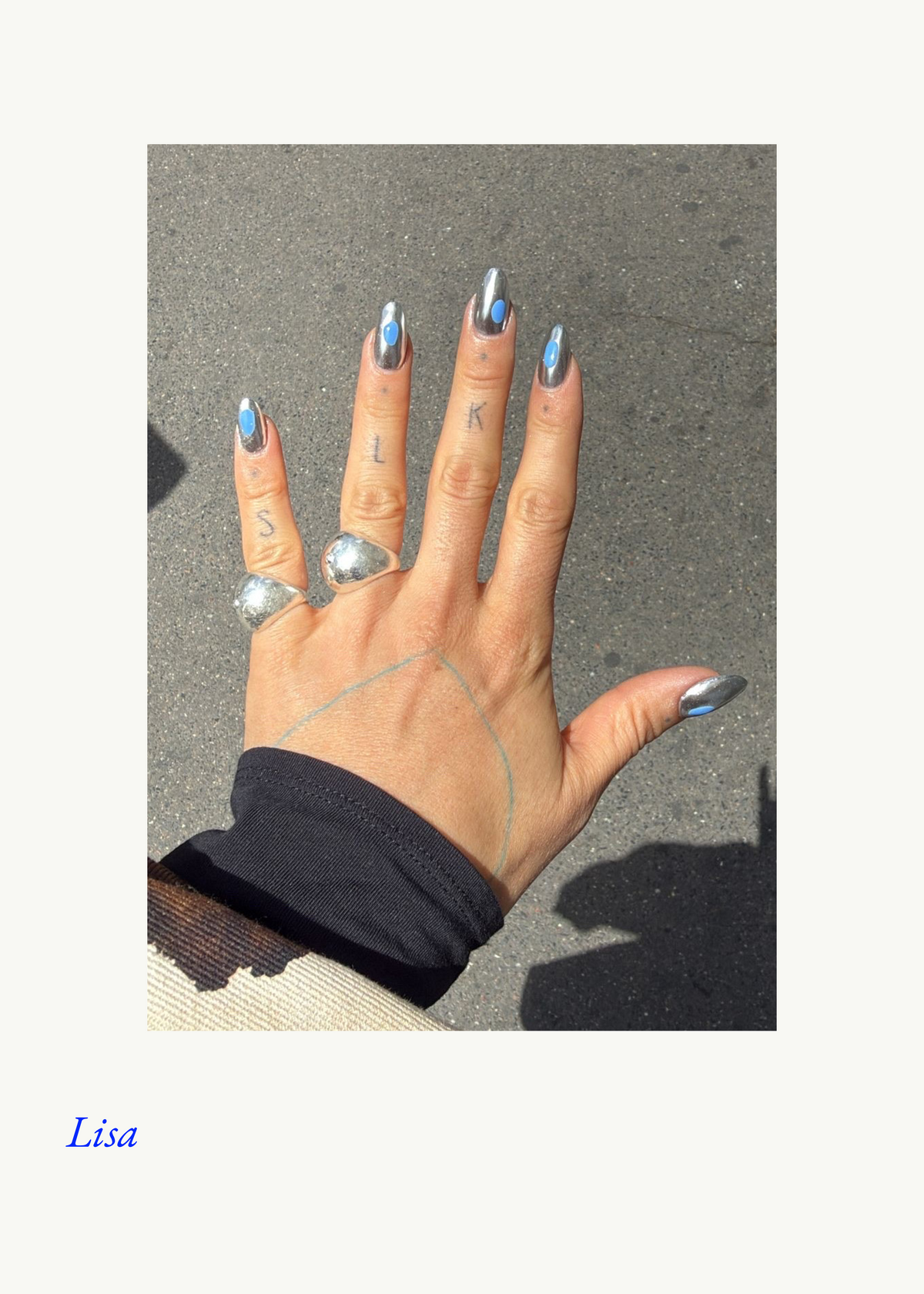 Boob ring in silver