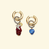 Vintage Palermo earrings Burgundy