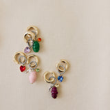 Vintage Palermo earrings Burgundy
