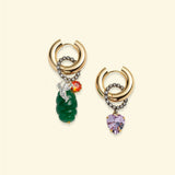 Vintage Palermo earrings Green