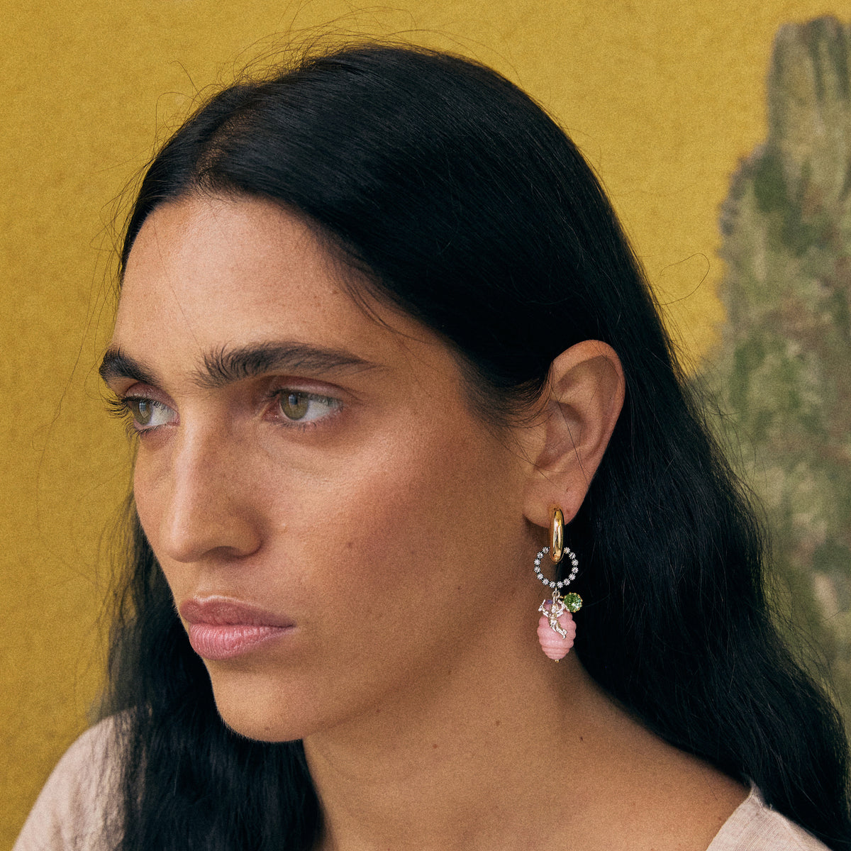Boucles d'oreilles Vintage Palermo en Rose
