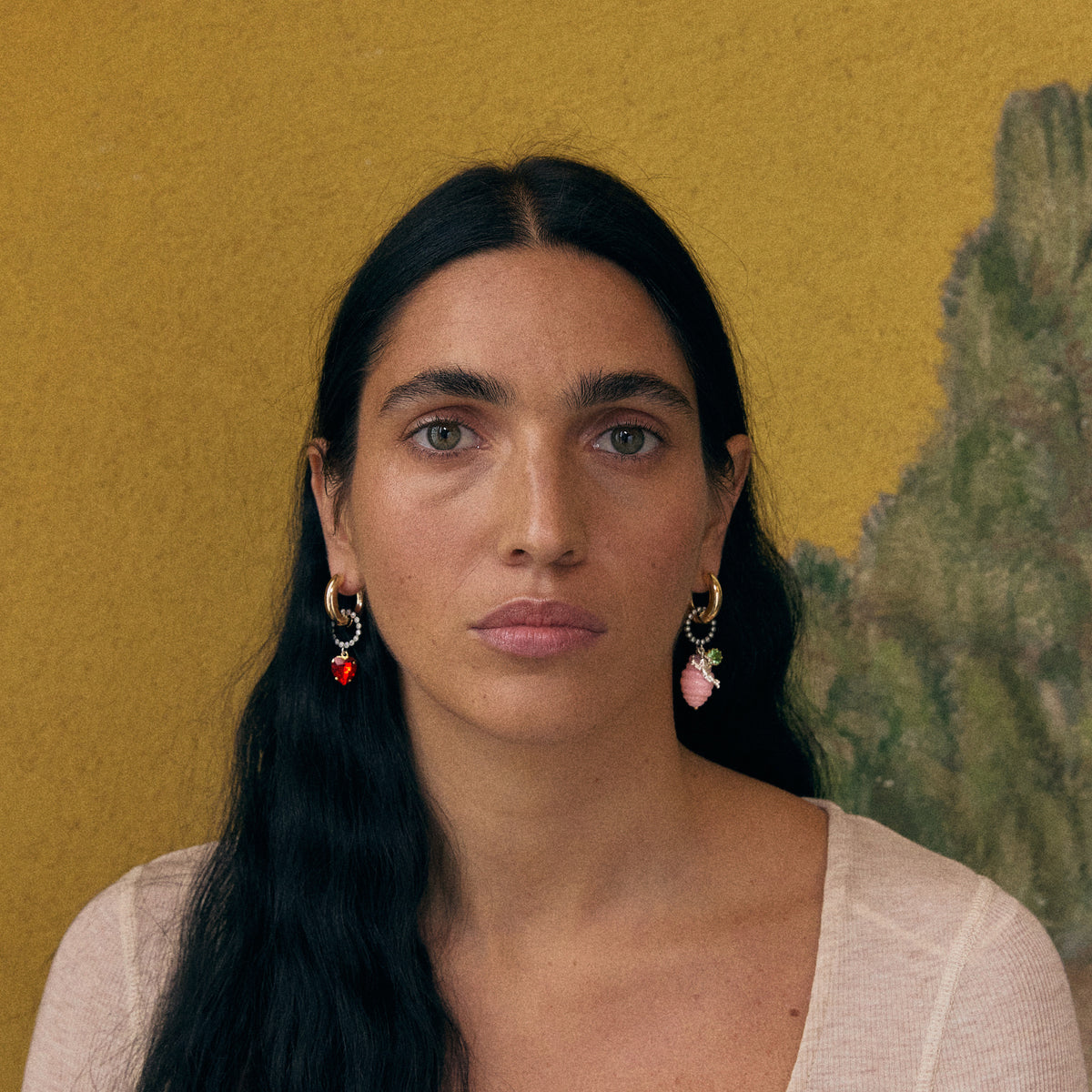 Boucles d'oreilles Vintage Palermo en Rose