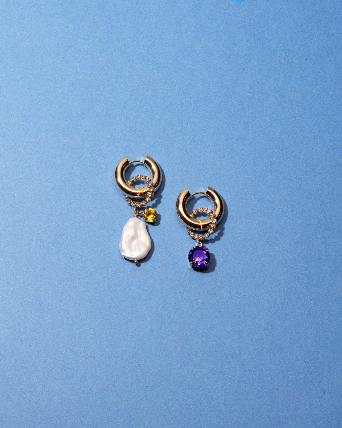 Palermo earrings in Purple